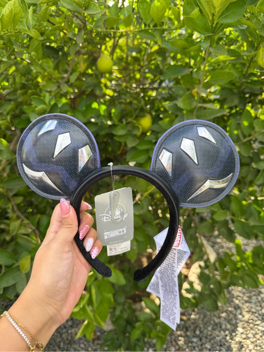 Disney Black & Silver Panther-Inspired Kids Ear Headband